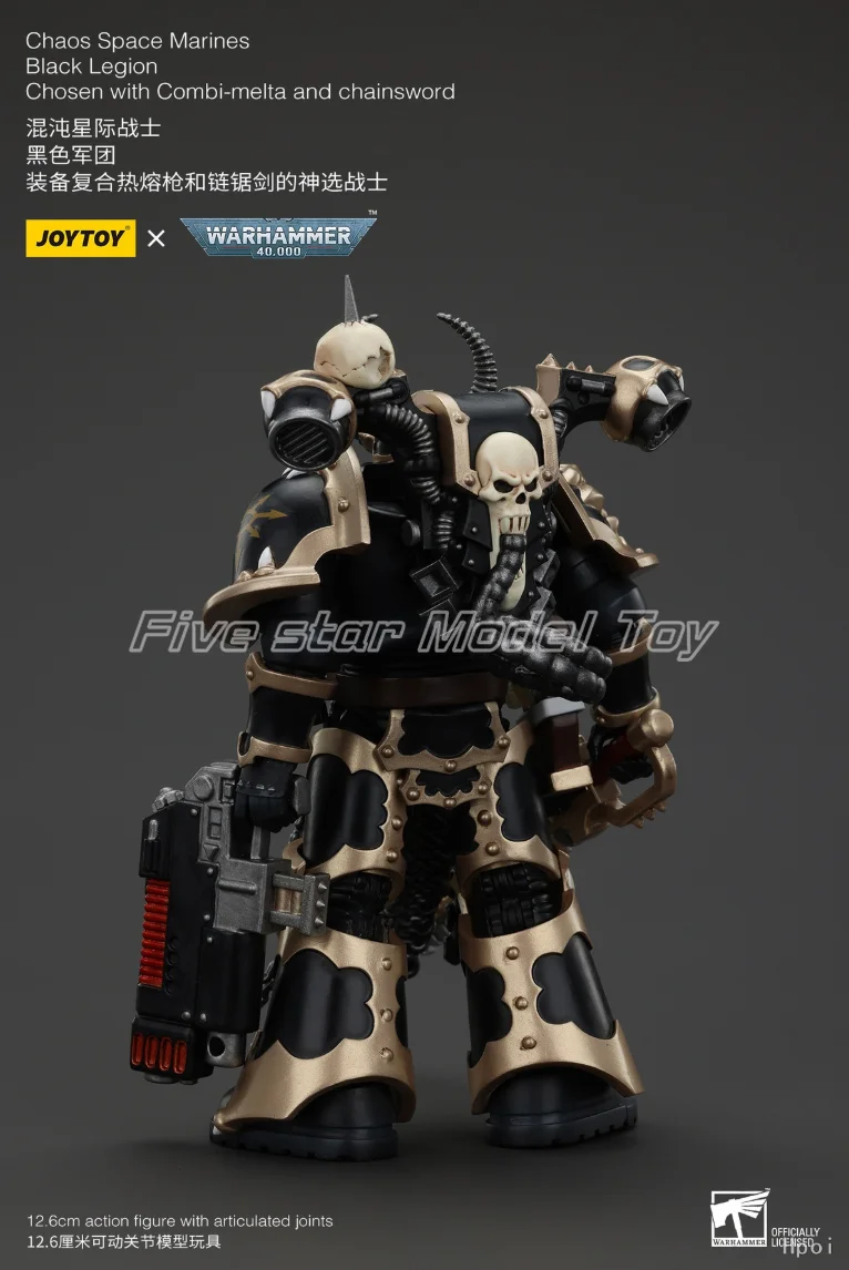 

【FS】 Original JOYTOY Warhammer 40K Chaos Space Marines Black Legion1/18 Action Figure Model Toys Gifts Collection