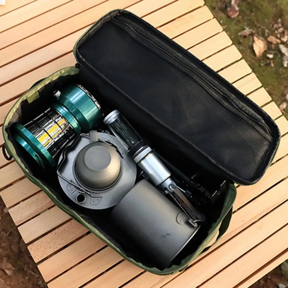 Camping Tool Storage Bag Tear-resistant Tool Organizer Camping Cookware Organizer Bag Capacity Waterproof Pouch Travel Cooking