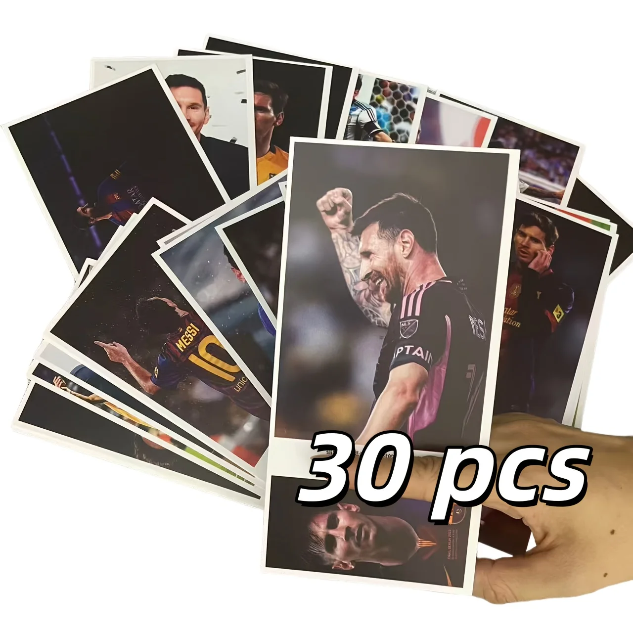

30pcs Messi Football Sports Postcard Holiday Blessing Message Card