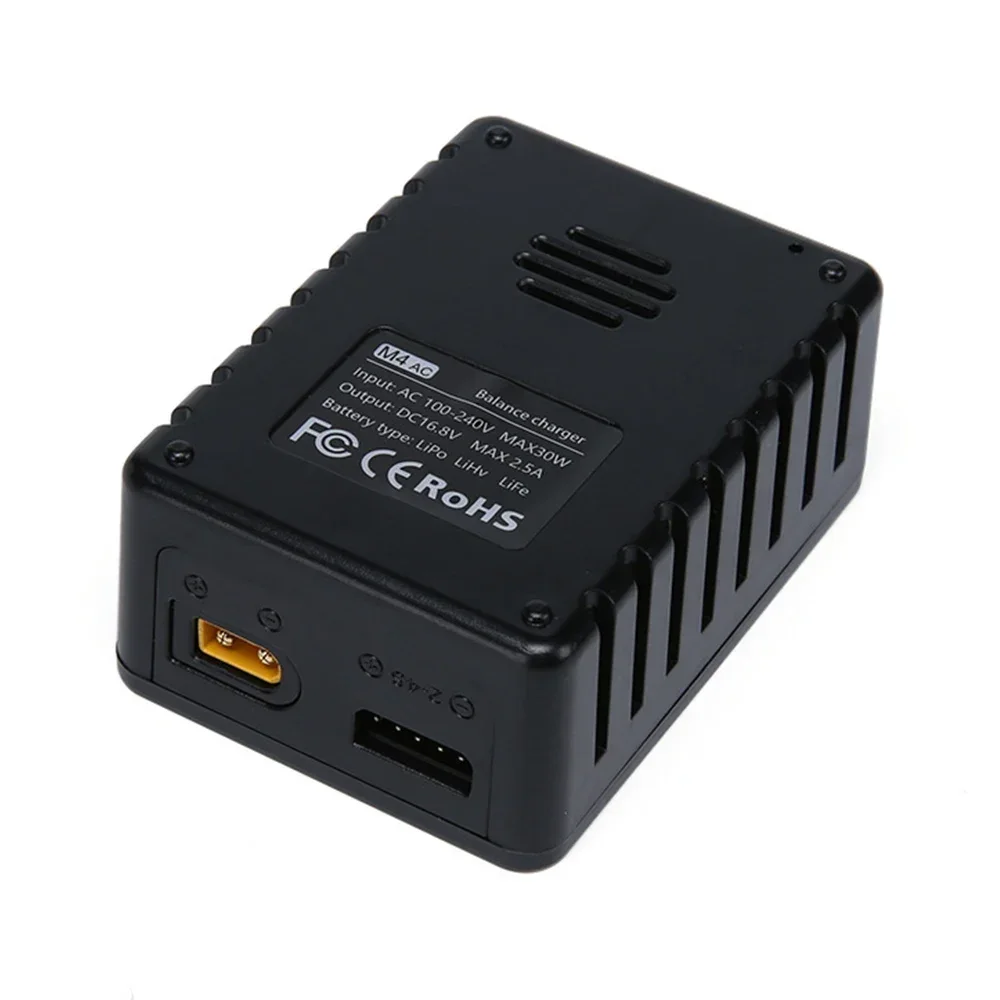 IFlight M4 AC 30W 2.5A Smart Batterij Balanslader 2-4S Volledige kijkhoek display 100-240V XT30 Uitgang voor FPV Racing Drone