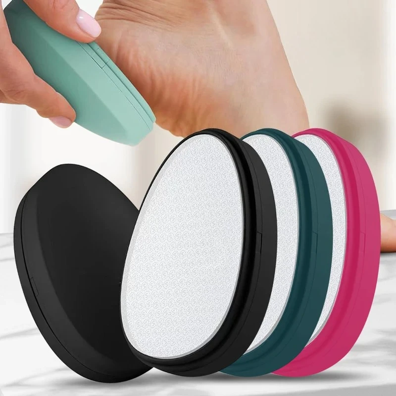 Lima de placa de pie de nanovidrio, borrador de pelo de cristal para pedicura, depilación física, depiladora segura indolora, herramienta reutilizable para el cuidado de los pies, 1 ud.