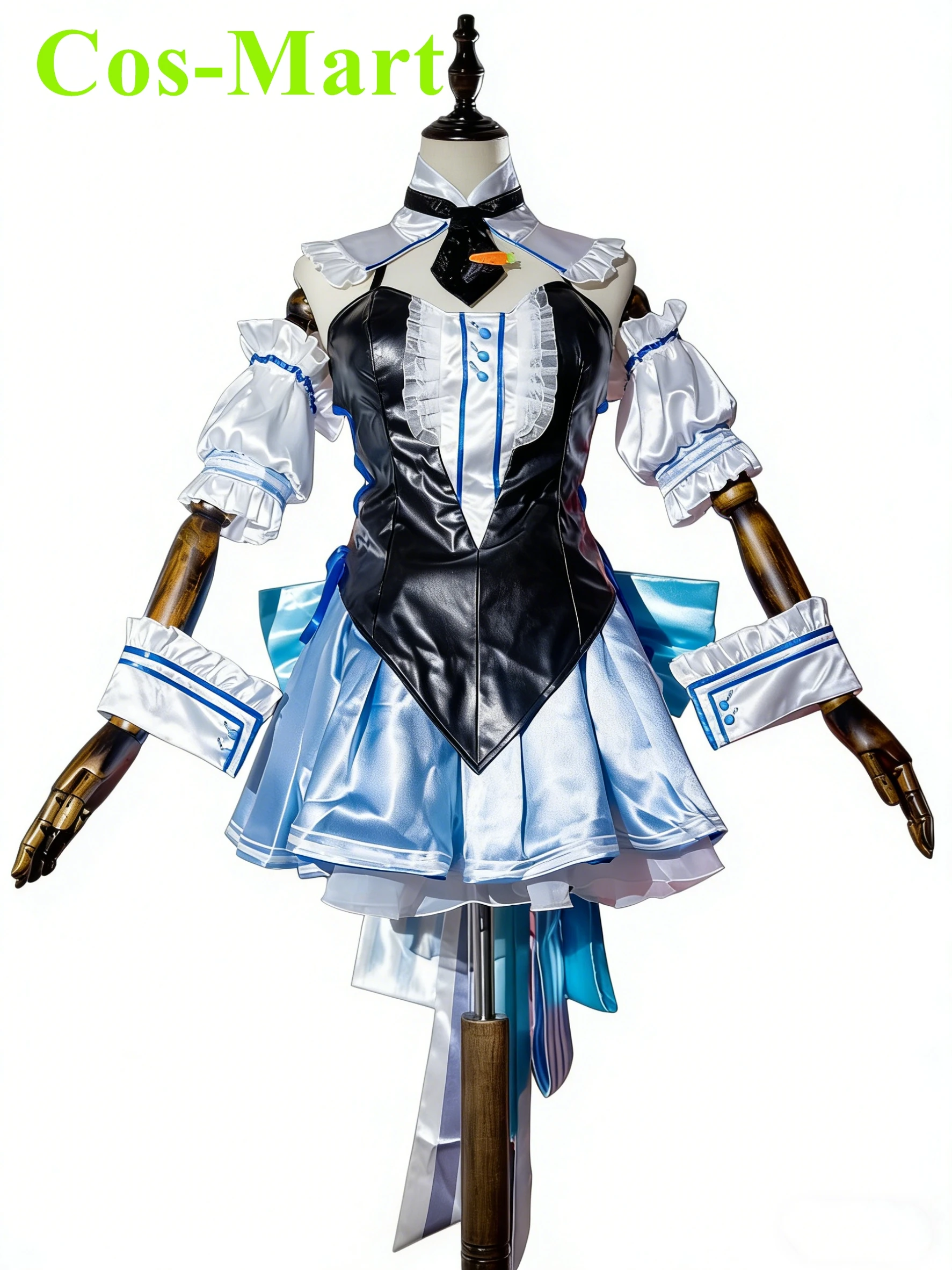 Disfraz de Cosplay de Usada Pekora, Youtuber Virtual de Cos-Mart, Vestido de Conejita Blanca, Ropa de Juego de Roles para Mujer, Halloween