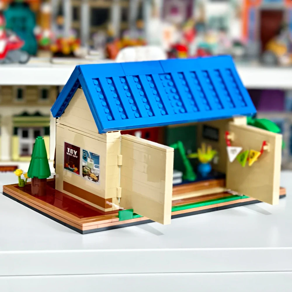 Magasin d'experts créatifs, vue sur la rue, Architecture Moc, blocs de construction de conception modulaire, modèle en briques, jouet éducatif, cadeau, 840 pièces