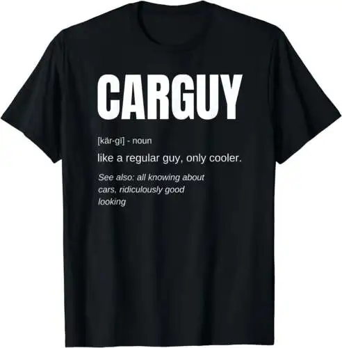 Funny T-shirt Gift Car Guy Definition Black