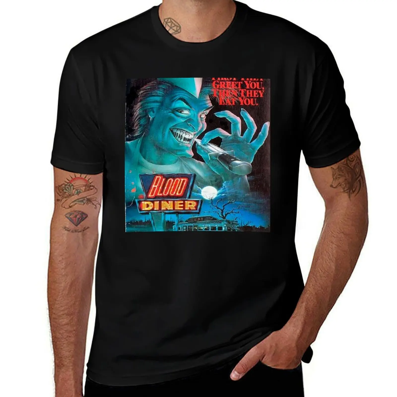 

Blood diner T-Shirt t shirts for man graphic vintage anime t shirts for man T-Shirt