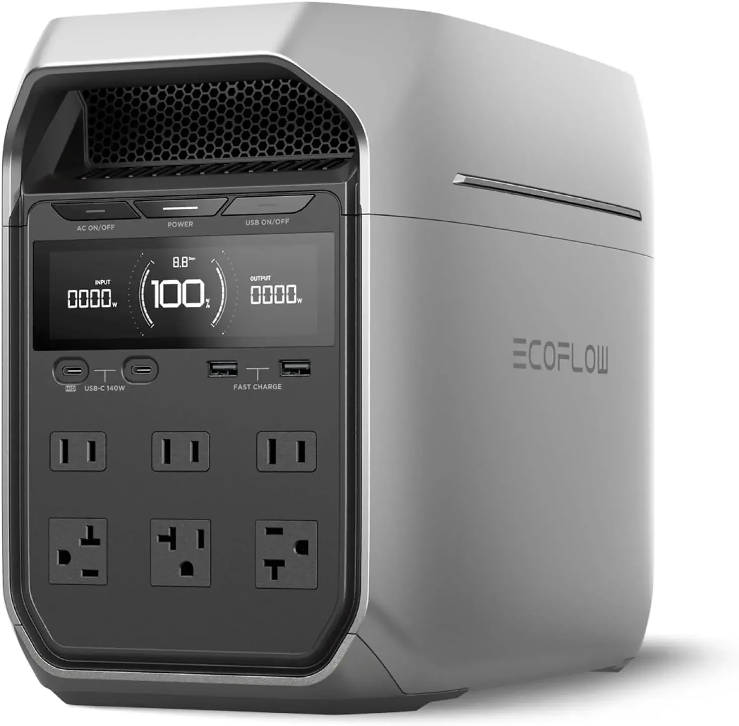 

Portable Power Station 3 Plus, 1024Wh LiFePO4 (LFP) Battery, 1800W AC/140W USB-C Output