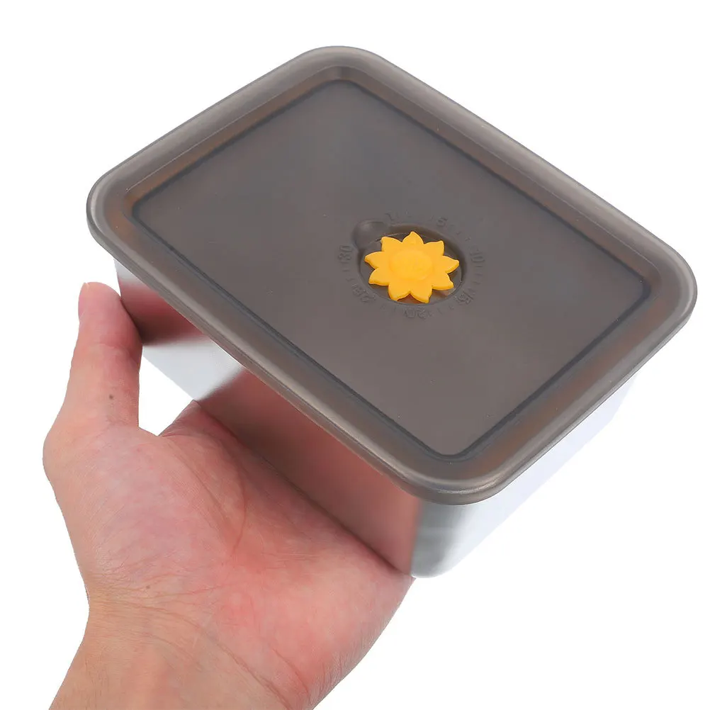 

4Pcs Stainless Steel Food Containers Leakproof Silicone Seal Portable Meal Prep Box Fridge Storage Organizer Kitchen Use