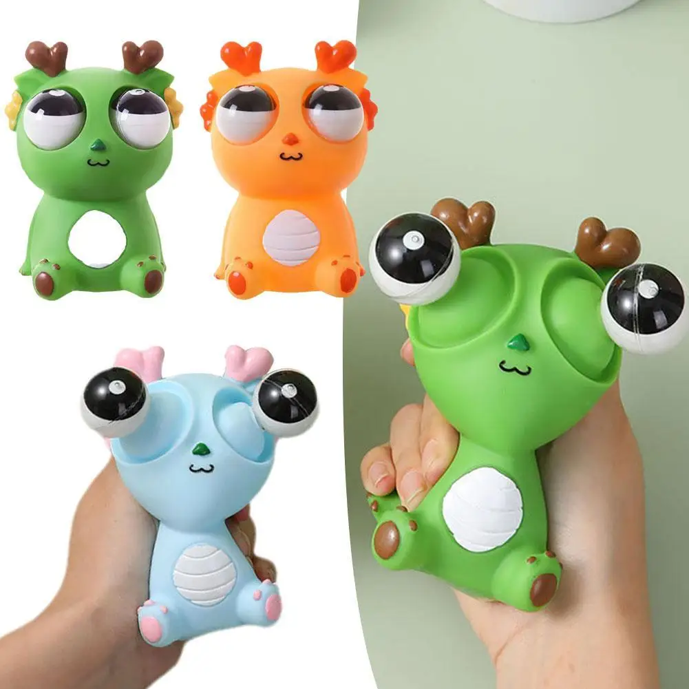 Juguetes Divertidos para apretar para niños y adultos, bolas de muñeca delicadas creativas, descompresión de Ojos de animales, regalos de Juguetes