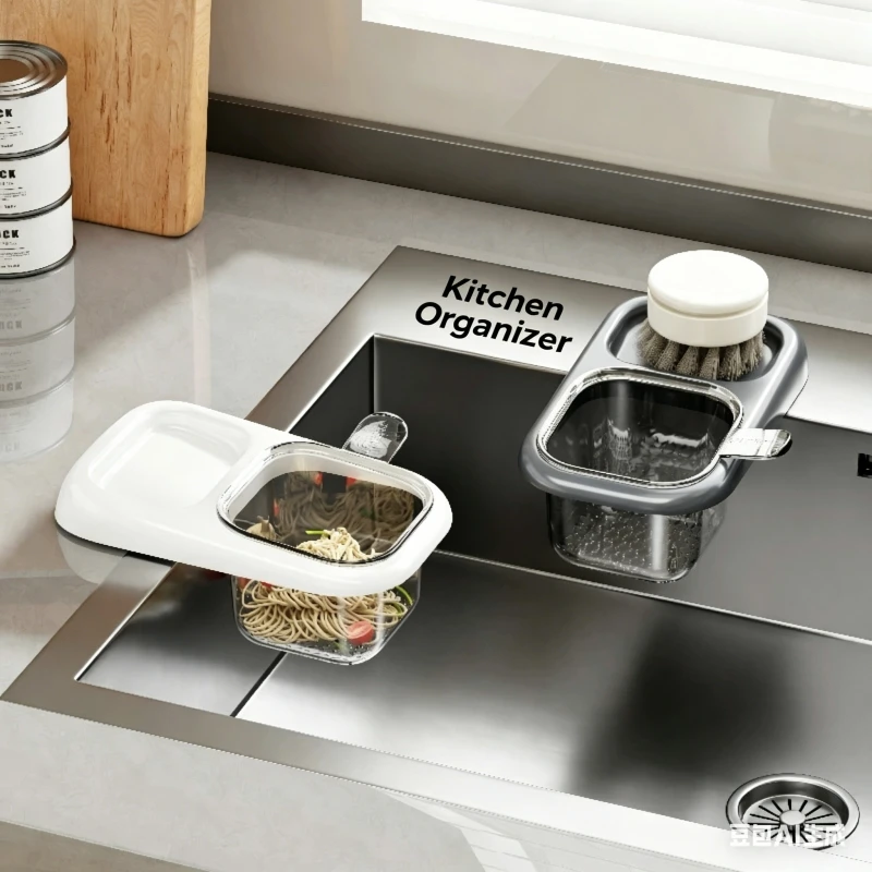 Household kitchen sink, drain basket, sink separation, leftover food, tea residue, filter basket, drain rack