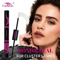Fadvan-pegamento y sellador de pestañas en racimo, 10 ML, pegamento de pestañas de larga duración para extensión de pestañas DIY, resistente al agua, suave y cómodo
