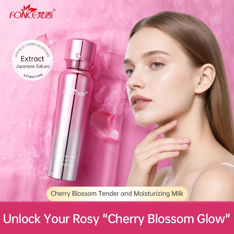 

FONCE увлажняющий лосьон с вишневым цветом, улучшающий сухую и грубую кожу, корейская косметика для лица, лосьон для ухода за кожей, 100 мл