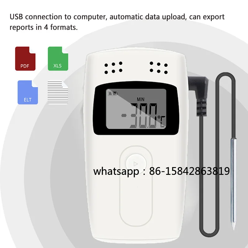 RC-4 Mini Automatic Temperature Data Recorder Cold Chain Refrigerator Greenhouse GSP Certified USB Temperature Gauge