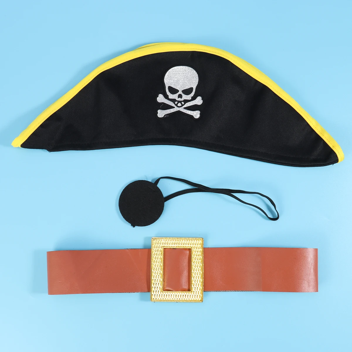 

6 Pcs Boys Pirate Costume Suit Halloween Christmas Pirate Party Cosplay Costume Party Performance Clothing Suit (Size S, 90-110