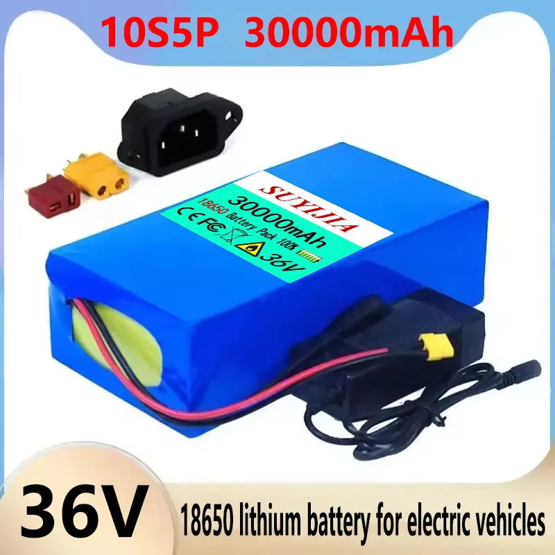 36V 10S5P 20Ah 500-1000W 18650 Lithium-ion Battery, Original High-power Motor, Built-in BMS Protection