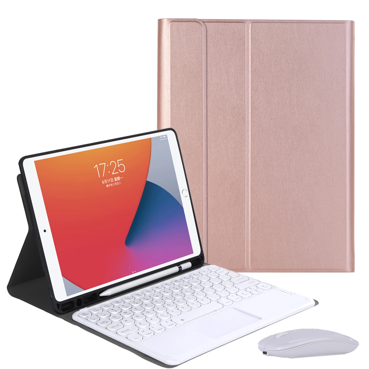 

2 in 1 Bluetooth Keyboard Leather Case with Mouse for iPad 10.2 (2021)/(2020)/(2019)/iPad Air 10.5 inch(2019)/iPad Pro 10.5 inch