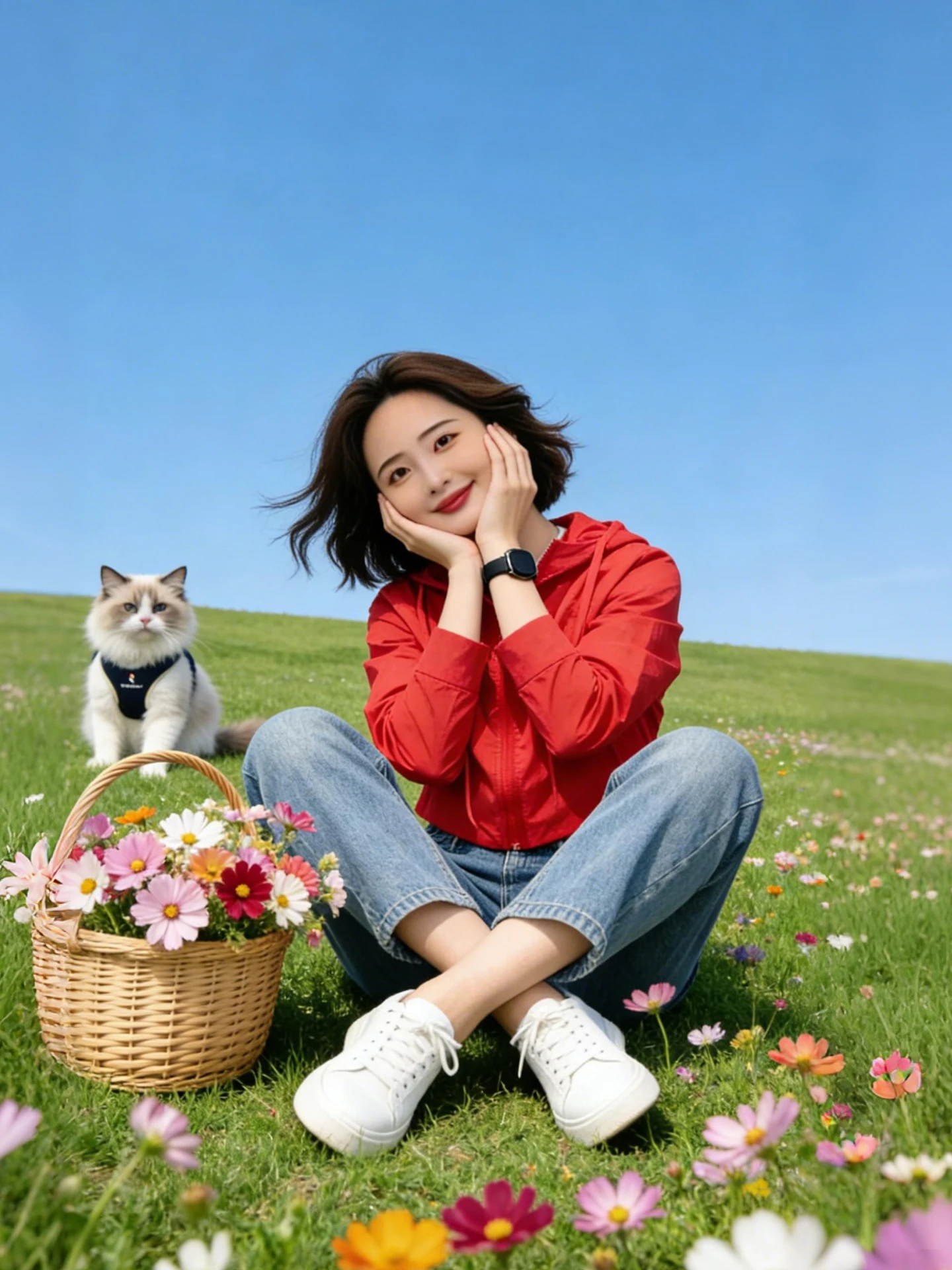 

Ladies Fashionable Summer Outfit Hooded Jacket Commute Versatile Ageless High-End Sense Short Coat Zipper Design UV Protection