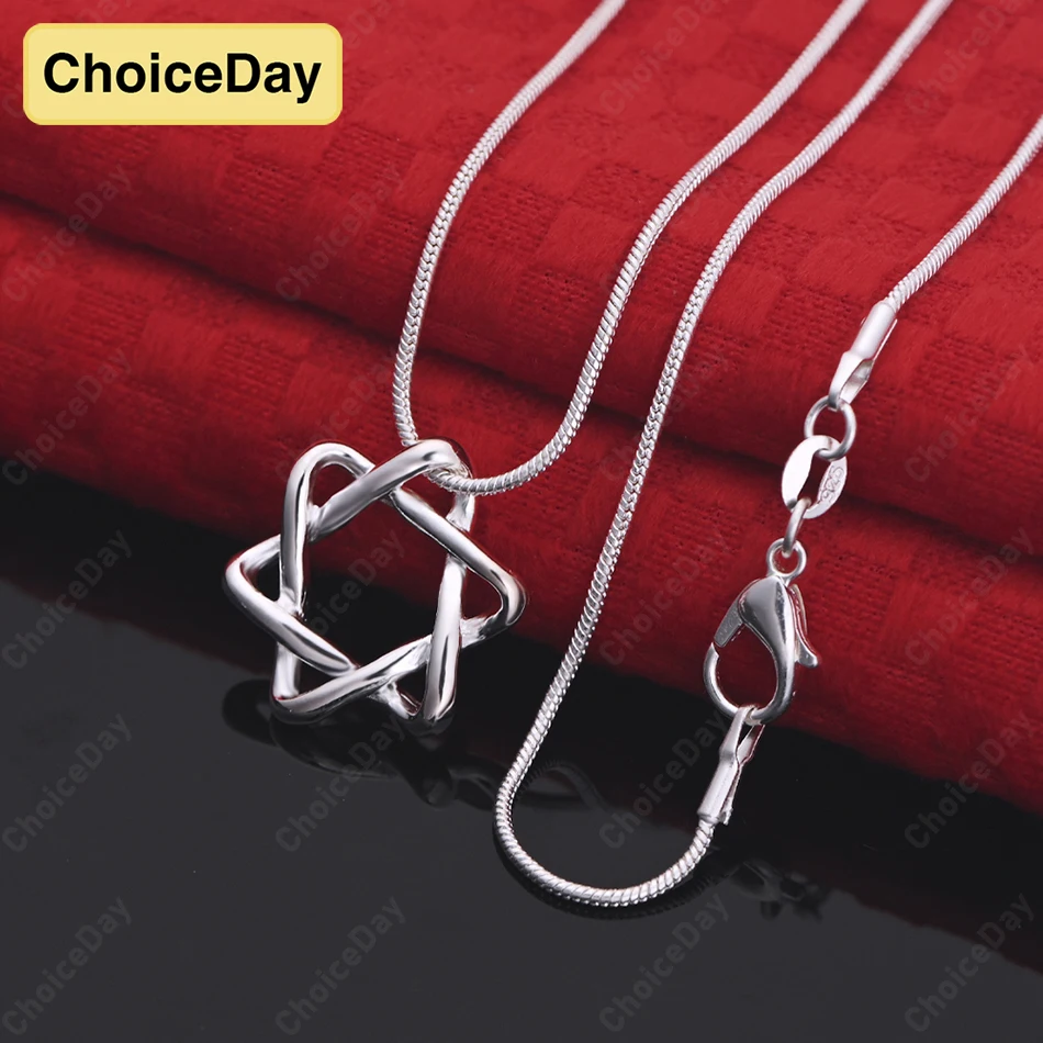 

ChoiceDay из стерлингового серебра 925 пробы, изысканное ожерелье с подвеской в виде звезды, женские аксессуары, подарок, свадебные украшения для вечеринки