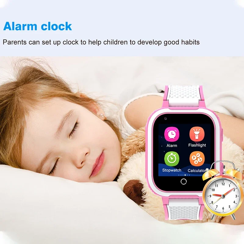 Xiaomi 4G Smart Watch Kid Clock GPS LBS Tracker SOS Children Sim Card Smartwatch Video Call Baby Student Wristband for Gifts