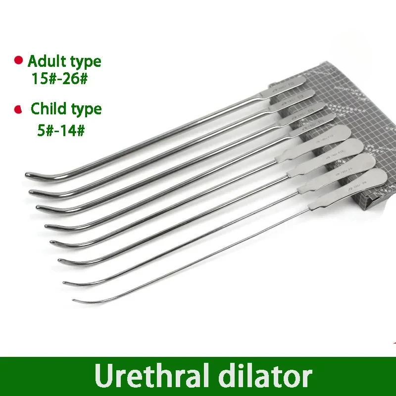 Adult Type Urethral Dilator Urinary Blocking Expansion Bar Bougie Male Horse Eye Bar Stainless Steel