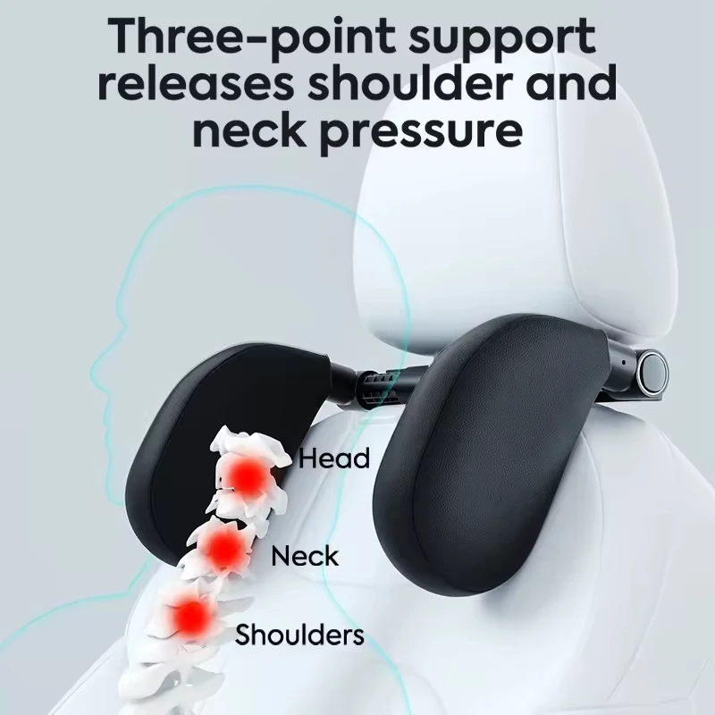 

High Quality Adjustable Both Sides Sleeping Cushion Head Neck Support Car pillow Seat Headrest