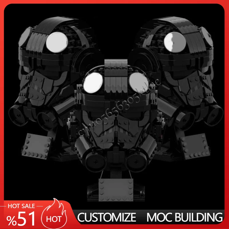 

784PCS MOC Space Clone Army Battle Bad Batch Helmet Pilot TIE Star Movie Ultimate Collection Assembly Puzzle Children Birthday