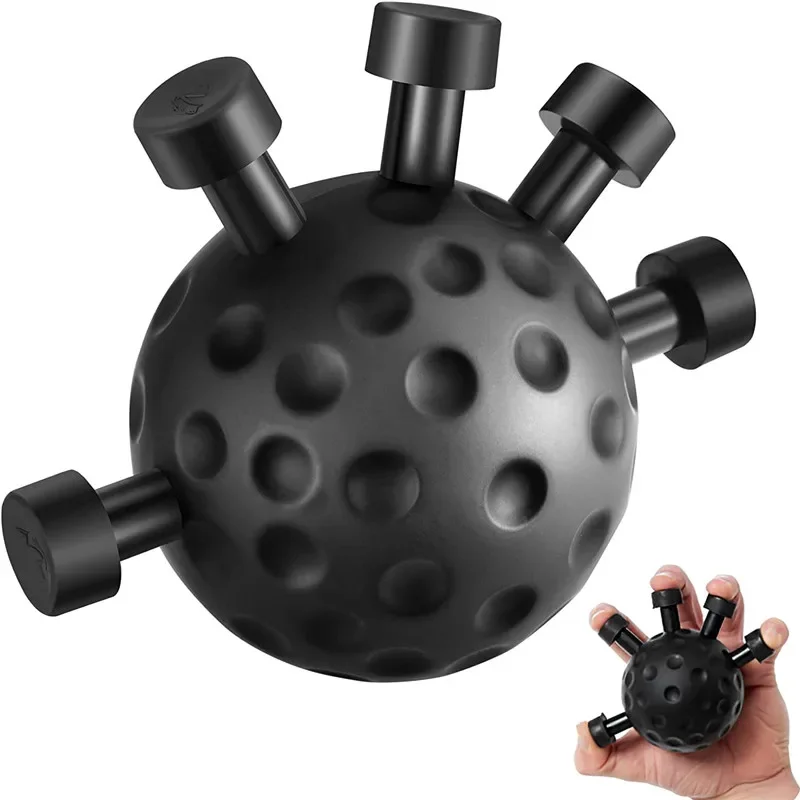 Finger Hand Strengthener Grip Adjustable Resistance Hand Balls Gripper Exerciser for Forearm Strength Guitar Training Climbing