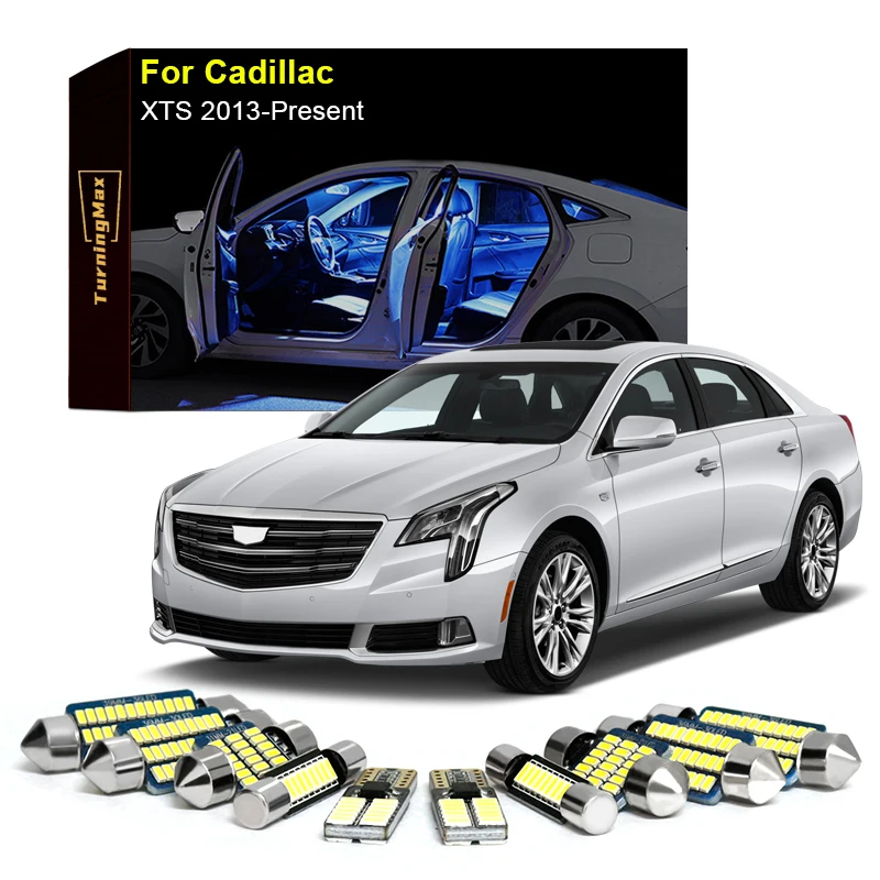 

Canbus Interior Lighting LED Bulbs Package For Cadillac XTS 2004-Now Trunk Dome Reading Indoor Lamps Lights Car Accessories Kit