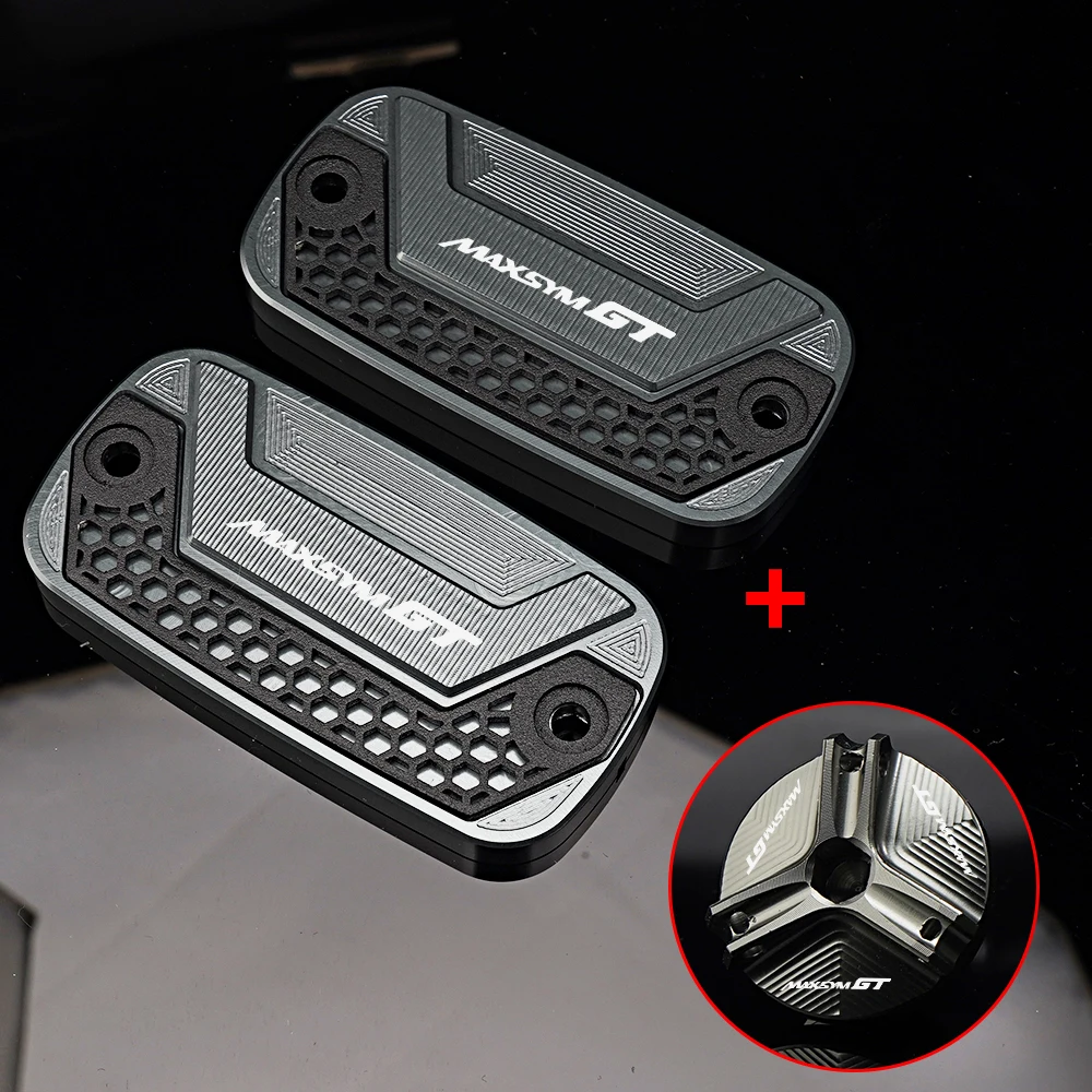 MaxsymGT Motorcycle Accessories Front Brake Fluid Reservoir Cover Engine Oil Plug Cap For SYM MAXSYM 400 GT Maxsym 400GT 400 gt