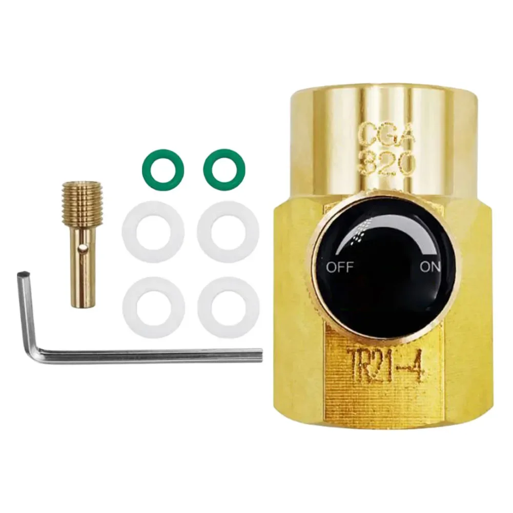 

Carbonation Solution CGA320 TR21.4 Air Tightness Feature Comprehensive Package Contents Easy Installation Process