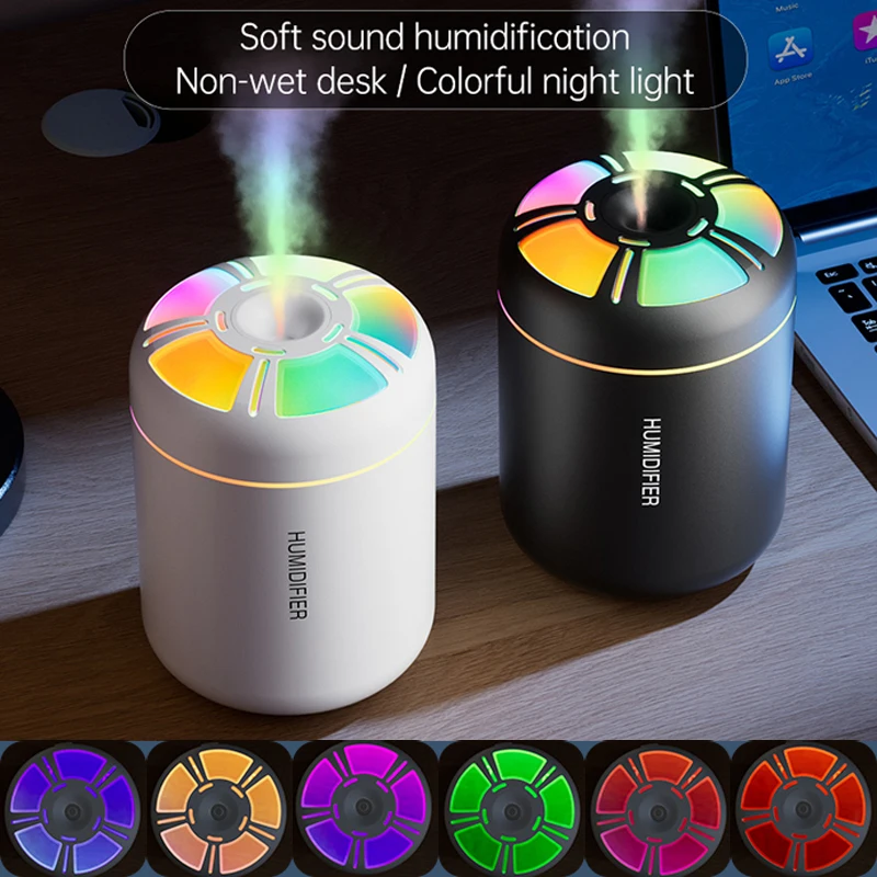 Mini Air Humidifier USB 180ML Aroma Diffuser Essential Oil Purifier Mist Maker Colorful Lights Humidificador For Home Car Office