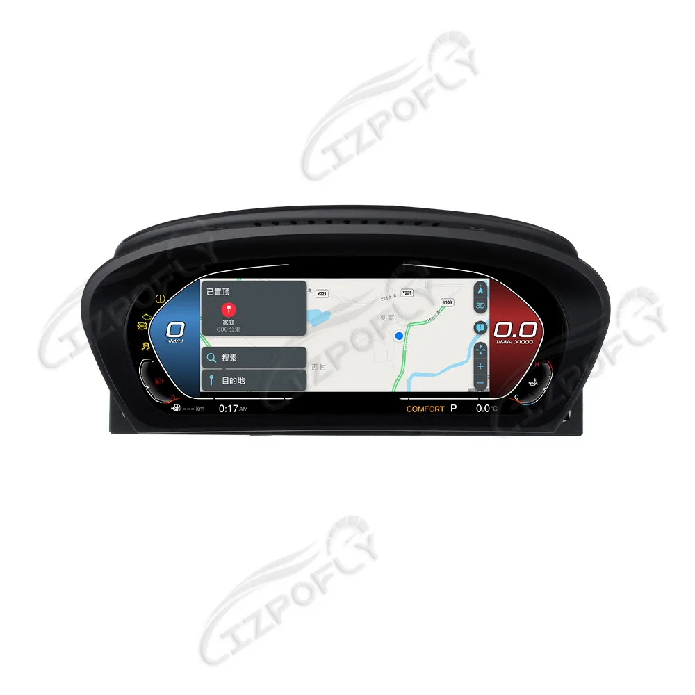 M Sport Carplay For BMW 5 series E60 E61 2003~2009 Car Digital Cluster Virtual Cockpit Dashboard Speed LCD Meter Screen