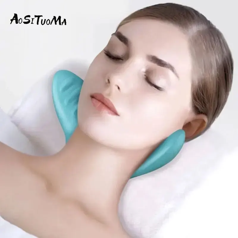 PC Pillow Cervical Traction, Cervical Muscle Relaxer Massager,Shoulder Neck Traction Correction for Relief Spine Alignment