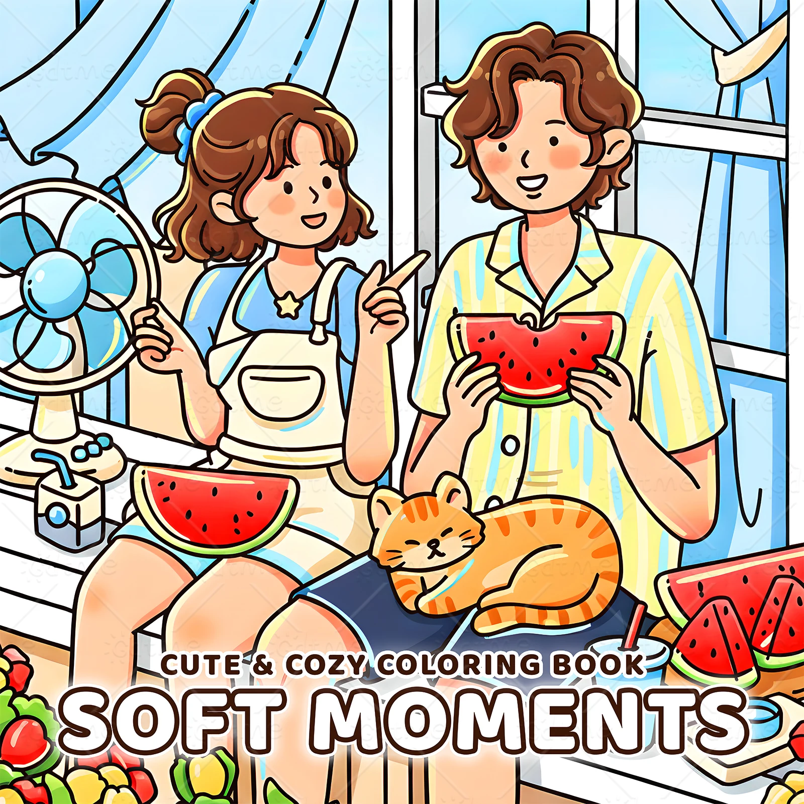 Soft Moments Coloring Book: Relaxing Cat Picture Book for Stress Relief, Emotional Release, and Anxiety Reduction - Perfect Gift