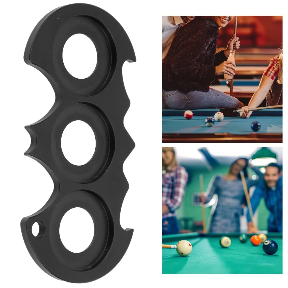 Aluminum Joint Protector Holder Black Easy Installation Billiard Joint Protector Wall Mount Pool Cue Joint Protector Snooker Cue
