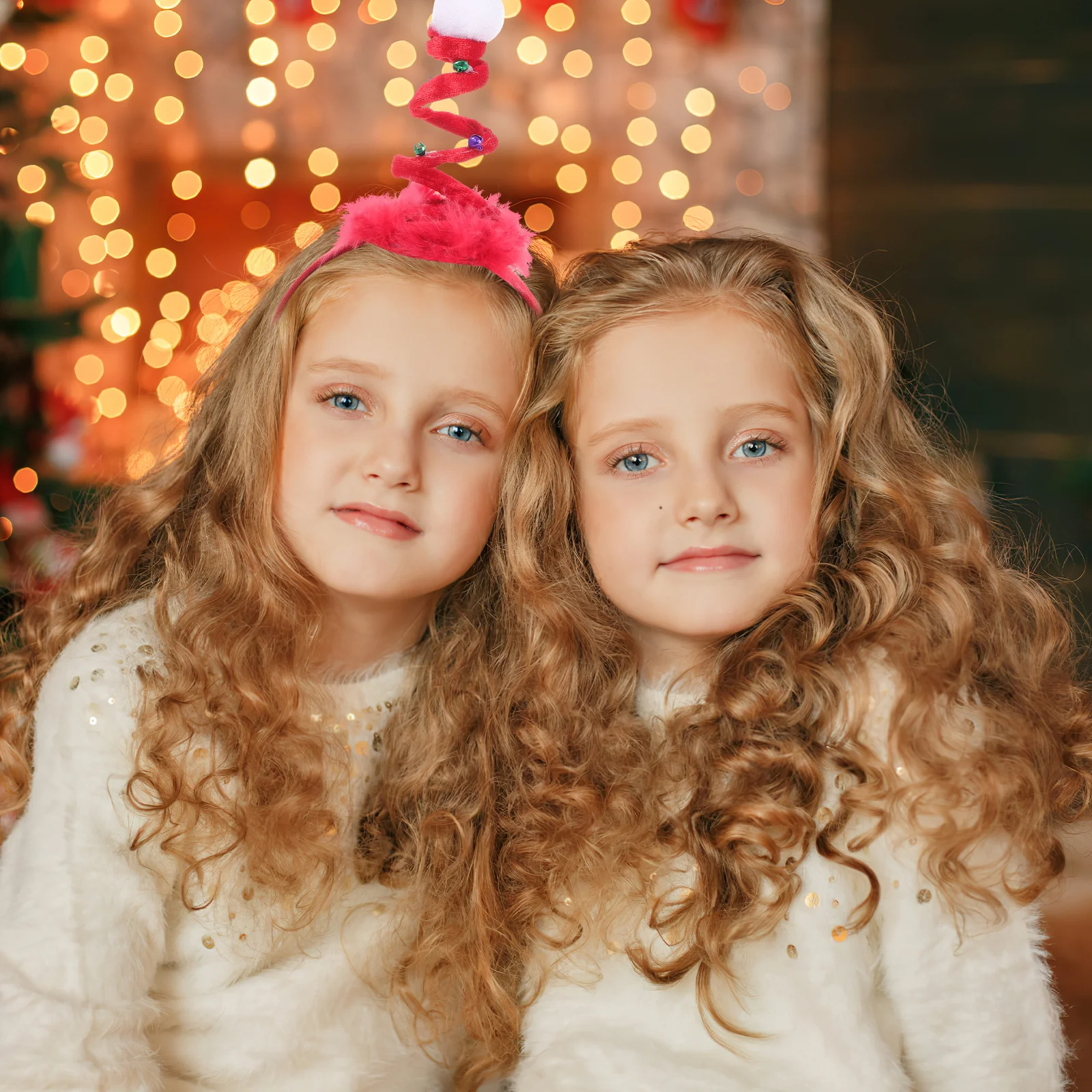 

6Pcs Christmas Hair Spring Headbands Comfortable Party Headdress Hair Hoop Xmas Holiday Decoration