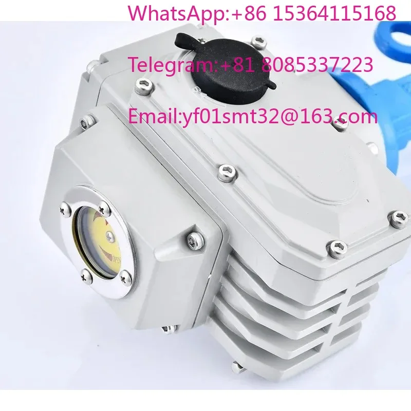 Electric butterfly valve D971X-16Q pair of clip type soft seal PTFE ductile iron stainless steel adjustment switch 220V4