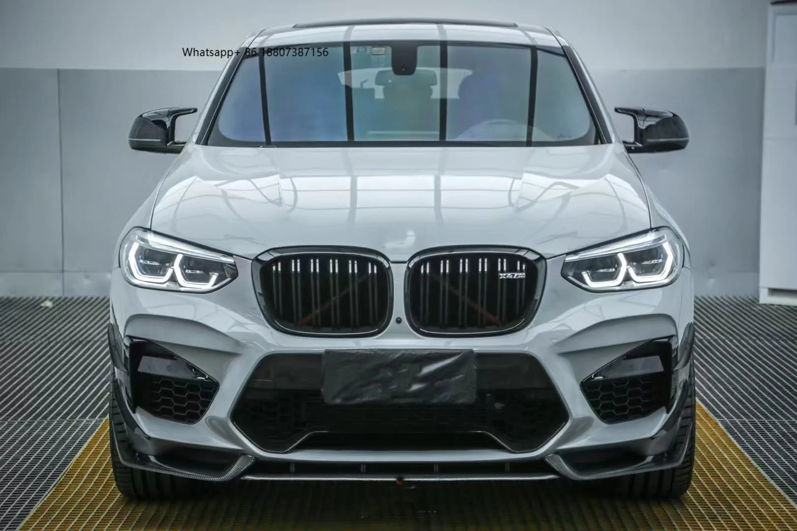 

New 19-21 X3M X4M F97 F98 Carbon Fiber Front Lip Exhaust Bolt-On Universal Fitment