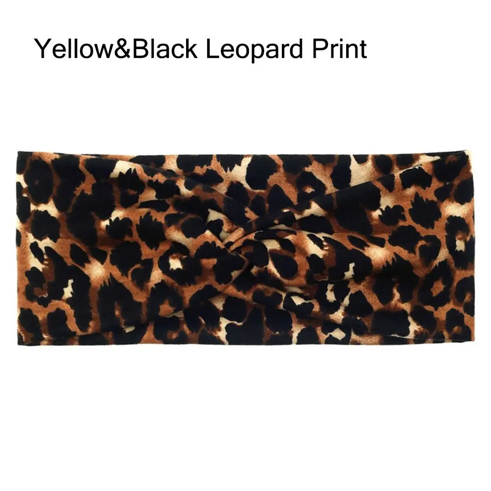 Versatile Absorbed Sweat Women's Stretchy Headbands Soft Non-Slip Sport Headbands Printed Hairbands for Daily Life Yoga Workout