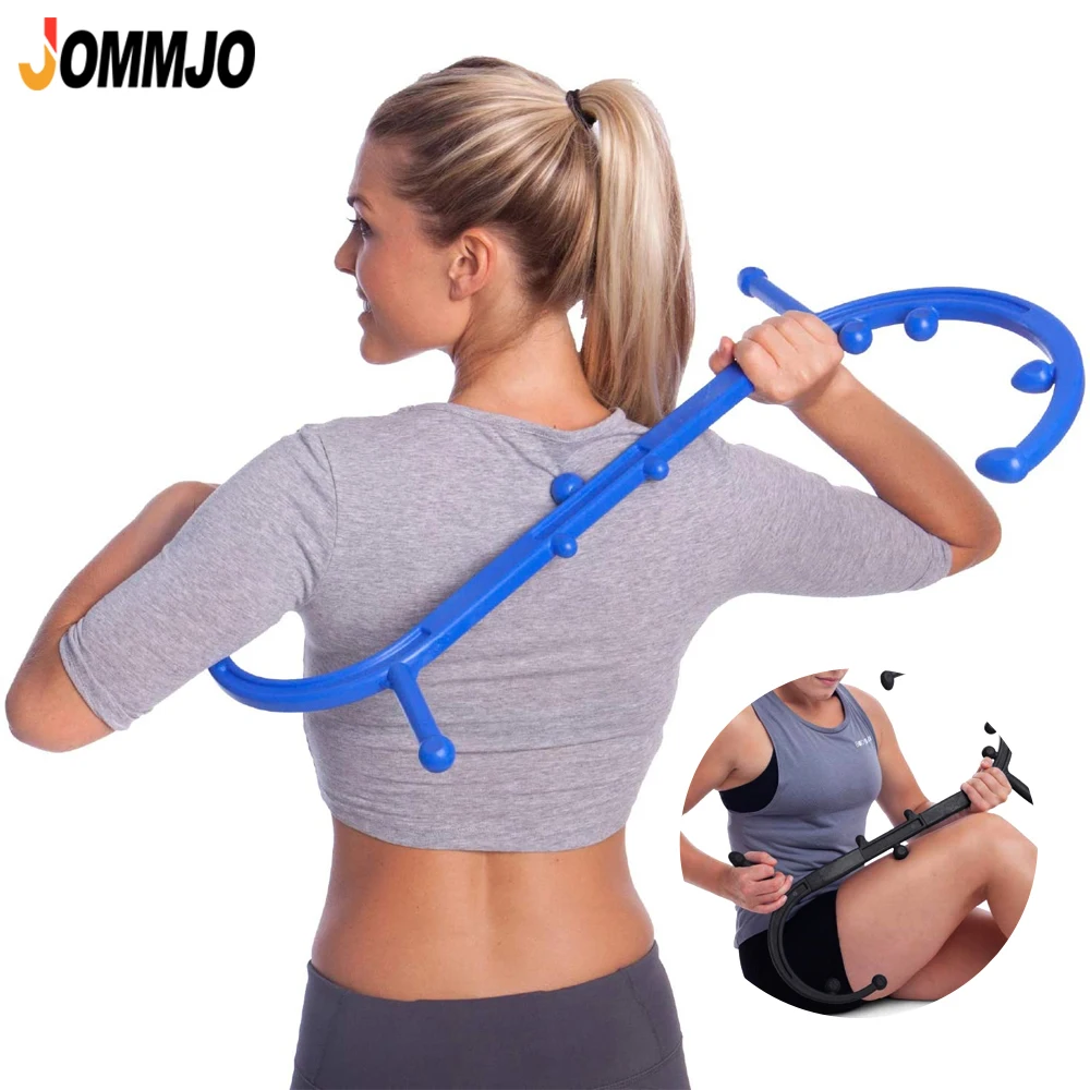 

JOMMJO Trigger Point Massage Tool,Shoulder Neck Back Handheld Self Massager, Manual Massage Cane, Hook, Muscle Knot Remover