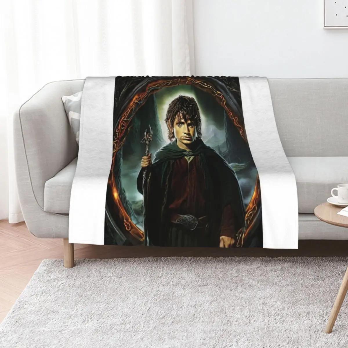 

Lord of The Ring T-shirts, stickers, clothing, and other accessories Sticker Throw Blanket Plaid on the sofa Blankets