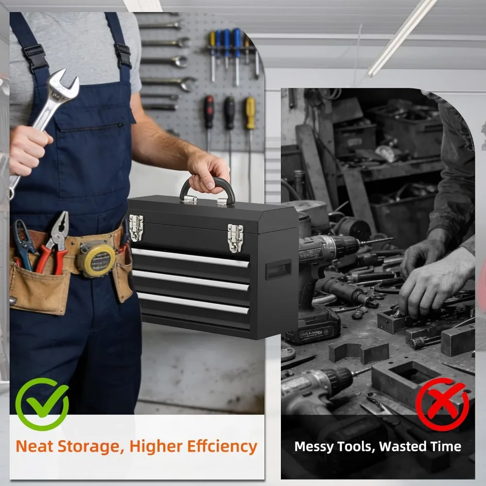 US Local Stock Best Choice Home Upgrade Heavy Duty Metal Tool Chest with Drawers Powder Coated for Garage