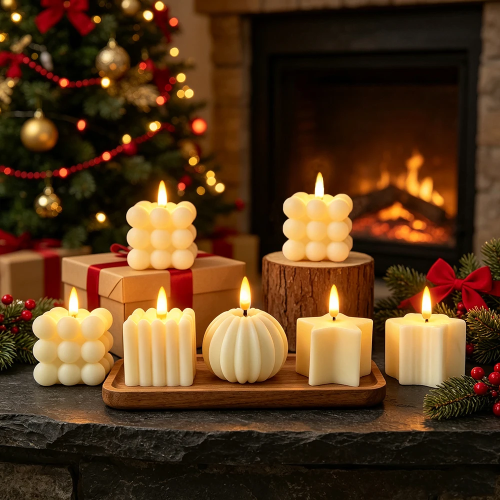 2pcs Led Mini Originality Candle Light, Electronic Candle Light For Romantic Events,Christmas, Parties And Marriage Proposal