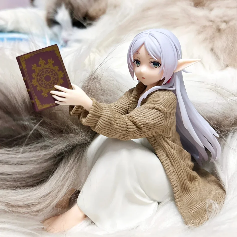 Frieren Beyond Journey's End Frieren Anime Figur Desktop Niedlich kein Nachtanzug Frieren Actionfigur Figur Modell Puppenspielzeug