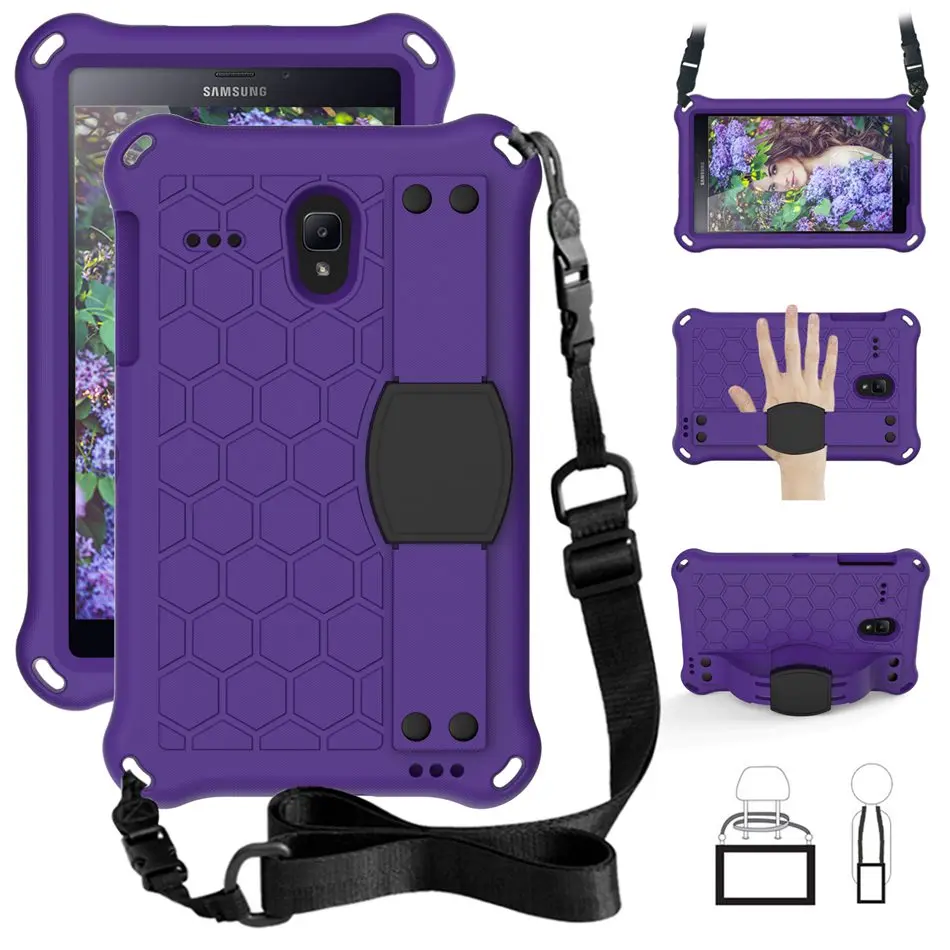 For Samsung galaxy Tab A 8.0 2017 case for SM- T380 T385 Tablet Armor case TPU+PC Shockproof Stand Cover capa