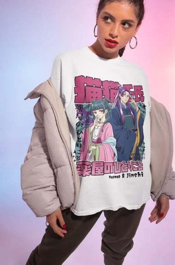 kusuriya no hitorigoto maomao T-shirt Kawaii Short Sleeve Waifu Girl Gift Shirt