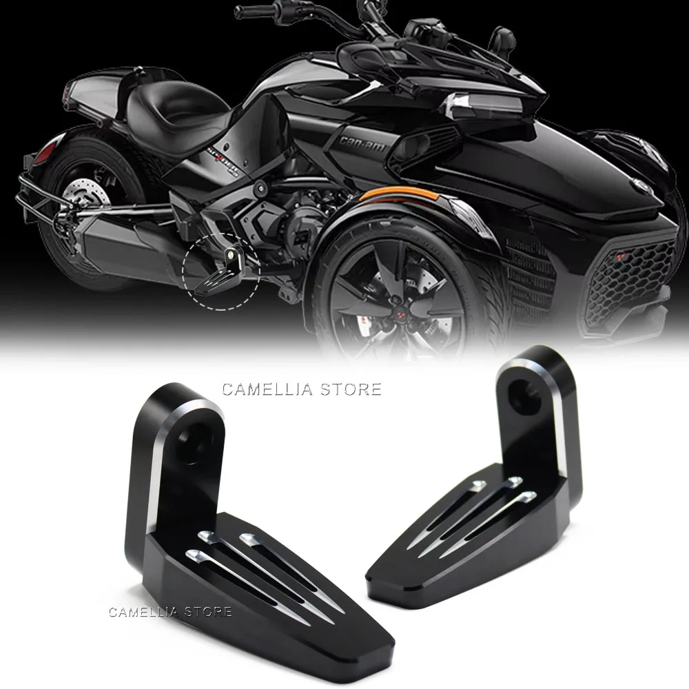 for Can Am Spyder F3 Limited F3-S F3-T Motorcycle Accessories Aluminum Alloy Anodic Oxidation Black Motorcycle Pedal