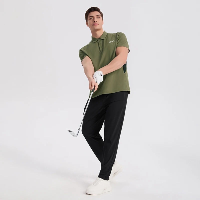 LUCEN Summer new men's 8-color high-quality outdoor sports golf polo shirt breathable running short-sleeved T-shirt Tops Tees