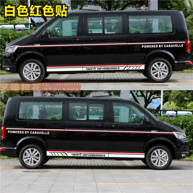

Автомобильные наклейки для Volkswagen CARAVELLE T5 T6 T7, специальная декоративная пленка для кузова, модифицированные наклейки на заказ