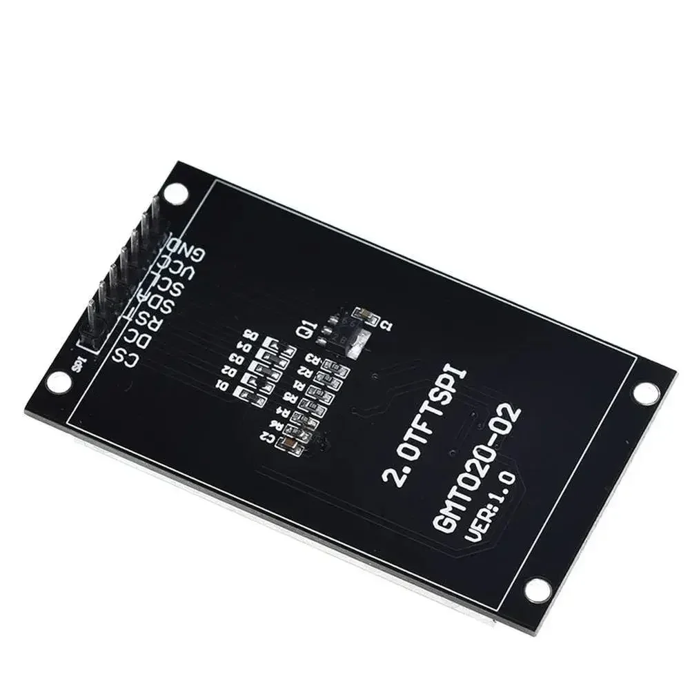 Unidade lcd oled tft de 2.0 polegadas, unidade ic st7789v 240rgbx320, interface de matriz de pontos para arduio, módulo de exibição lcd colorido