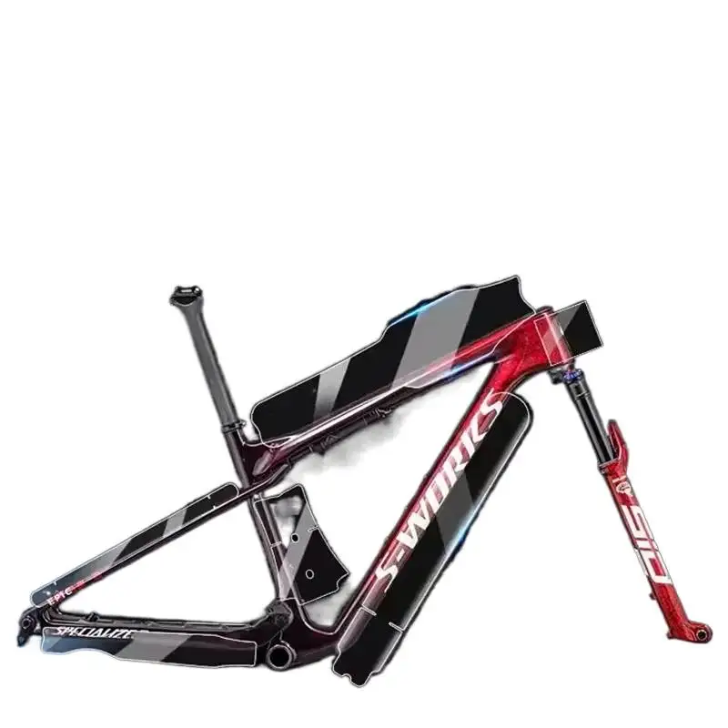AliExpress NONE TPU Scratch-Resistant Protective Film for Road MTB Bike Frame, Cropped Universal Bicycle Guard Sticker